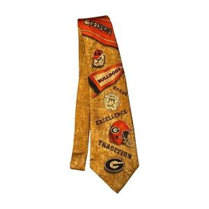 Georgia Bulldogs Gold Tie